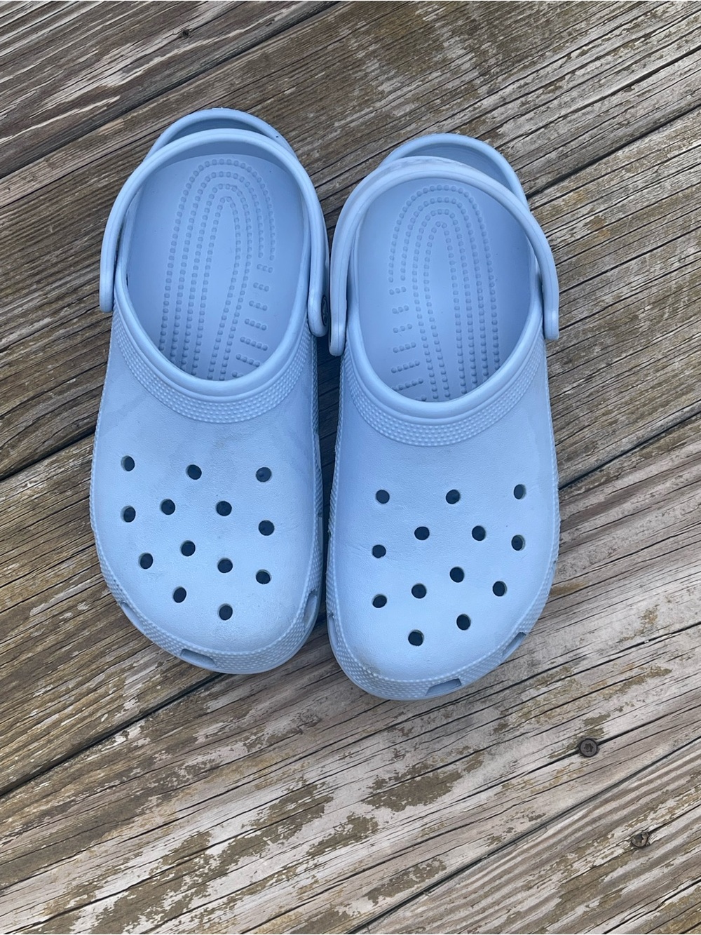 CROCS Classic Light Blue Slip-On Clogs